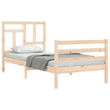 Bed Frame without Mattress 90x200 cm Solid Wood 3194946