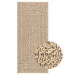 ZNTS Rug ZIZUR 80x200 cm Jute Look Indoor and Outdoor 4006151
