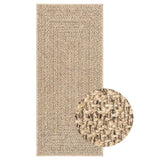 ZNTS Rug ZIZUR 80x200 cm Jute Look Indoor and Outdoor 4006151