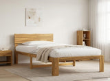 Single Bed Frame with Headboard ROSTOCK White 75 x 190 cm 903355