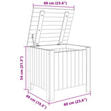 Storage Box with Lid RANA 60x49x54 cm Solid Wood Pine 4002327