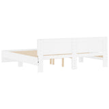 Bed Frame White Engineered wood, Plywood Super King Bed Frame 3207588