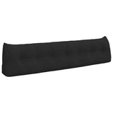 Back Pillow Black 200 x 24 x 50 cm Fabric 42014588