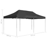 Professional Folding Party Tent Aluminium 6x3 m Anthracite 45503