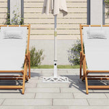 Umbrella Base White 44x44x31 cm Cast Iron 317761