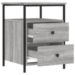 ZNTS Bedside Cabinet Grey Sonoma 44x45x60 cm Engineered Wood 826009