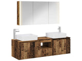 Bathroom Cabinet Set 4 pcs Old Wood Engineered Wood 3406389