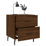 Bedside Cabinets 2 pcs Brown Oak 40x35x47.5 cm Engineered Wood 827355