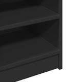 Sink Cabinet Black 90x29x55 cm Engineered Wood 848123