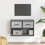 TV Cabinet Grey Sonoma 60x31x39.5 cm Engineered Wood and Metal 848912