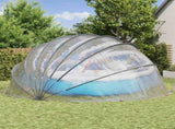 Pool Dome Folding Manual Transparent 592 x 590 x 275 cm PVC 42001134