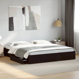 Bed Frame with Drawers without Mattress Black 180x200 cm Super King 3280637
