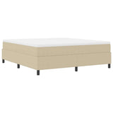 Platform Bed Frame Grey Green 180 x 200 cm Fabric 3337426