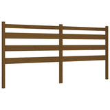 ZNTS Bed Frame without Mattress Honey Brown 200x200 cm Solid Wood Pine 3192059