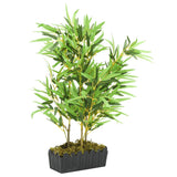 Artificial Bamboo Tree 500 Leaves 80 cm Green 358988