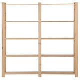 5-Tier Storage Rack 170x28.5x170 cm Solid Pinewood 327319