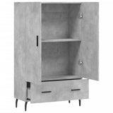 Highboard Concrete Grey 69.5x31x115 cm Engineered Wood 828256