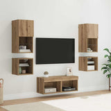TV Wall Units 8 pcs Artisan Oak Engineered Wood 3402921