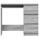 Desk Grey Sonoma 90x45x76 cm Engineered Wood 815508