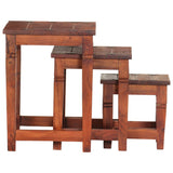 Nesting Tables 3 pcs Solid Acacia Wood 286263