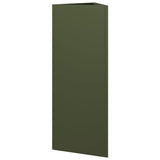 Garden Planters 2 pcs Olive Green Triangular 30x26x75 cm Steel 851150