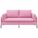 2-Seater Sofa Pink 188 x 81 x 89 cm Fabric 42048610