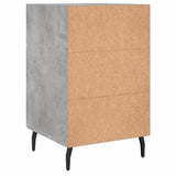 Bedside Cabinet Concrete Grey 40x40x66 cm Engineered Wood 827680