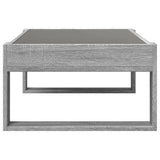 Coffee Table with Infinity LED Grey Sonoma 90x53x30 cm 847642