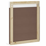 Bathroom Mirror with Shelf BERG White 60x12x70 cm Solid Wood 358558