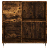 Record Cabinet Smoked Oak 84.5x38x89 cm Engineered Wood 831769