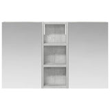 Bathroom Cabinet Set 3 pcs 80 x 10.5 x 50 cm Engineered wood 3403651