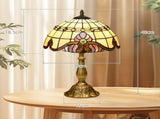 Stained Glass Table Lamp, Handmade Antique Bedside Lamp, Decorative Night Light for Bedroom, Living T3398P343131