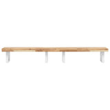 Basin Shelf Wall Mounted Steel and Solid Wood Acacia 3302700