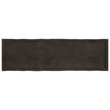 Table Top Dark Brown 180x50x cm Treated Solid Wood Live Edge 364043