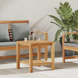 Coffee Table with Storage Brown 45 x 45 x 45 cm Solid Teak Wood 42002305