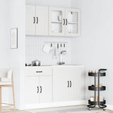 4 Piece Kitchen Cabinet Set Lucca White Engineered Wood 3314861