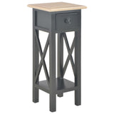 ZNTS Side Table Black 27x27x65.5 cm Wood 280059