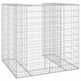 Gabion Wall for Garbage Bin Galvanised Steel 110x100x110 cm 151298