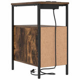 Bedside Cabinet with Drawer 2 pcs Smoked Oak 30 x 48 x 61 cm 859415