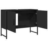 Bathroom Sink Cabinet Black Engineered wood Medium 842461