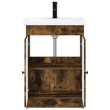 Bathroom Furniture Set Smoked Oak 78.5 x 37.5 x 81 cm 3404179