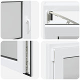 Basement Window RISOR 95 x 50 cm PVC and Glass 42047901
