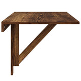 Folding Wall Table Smoked Oak 100x60x56 cm Engineered Wood 342650