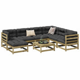 8 Piece Garden Sofa Set Impregnated Wood Pine 3299555
