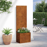Garden Privacy Screen Rusty 50 x 32 x 150 cm Weathering steel 876447