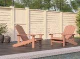 Garden Chair Brown HDPE Standard Durable Adirondack Chair 3095694