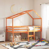 High Sleeper Bed without Mattress Wax Brown 90x200 cm Solid Wood Pine 3282054