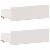 Bookcase Bed without Mattress White 90x200 cm Solid Wood Pine 3308931