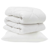 Duvet with Pillow 2 pcs White Microfiber 3376655