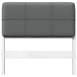 Upholstered Headboard with Headboard White and Light Grey 90 cm 880147